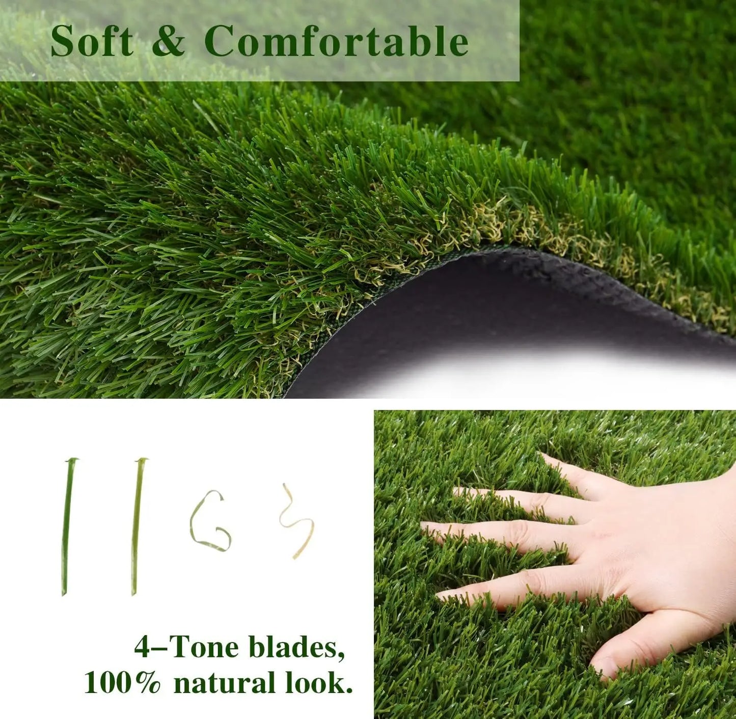 Realistic Thick Artificial Grass Turf Indoor Outdoor