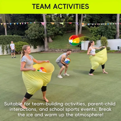 Giant Pants Party Game Set With Bouncy Ball And Inflator Outdoor