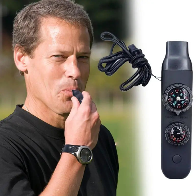 Hign Concerned Survival Whistle With LED Light And Compass