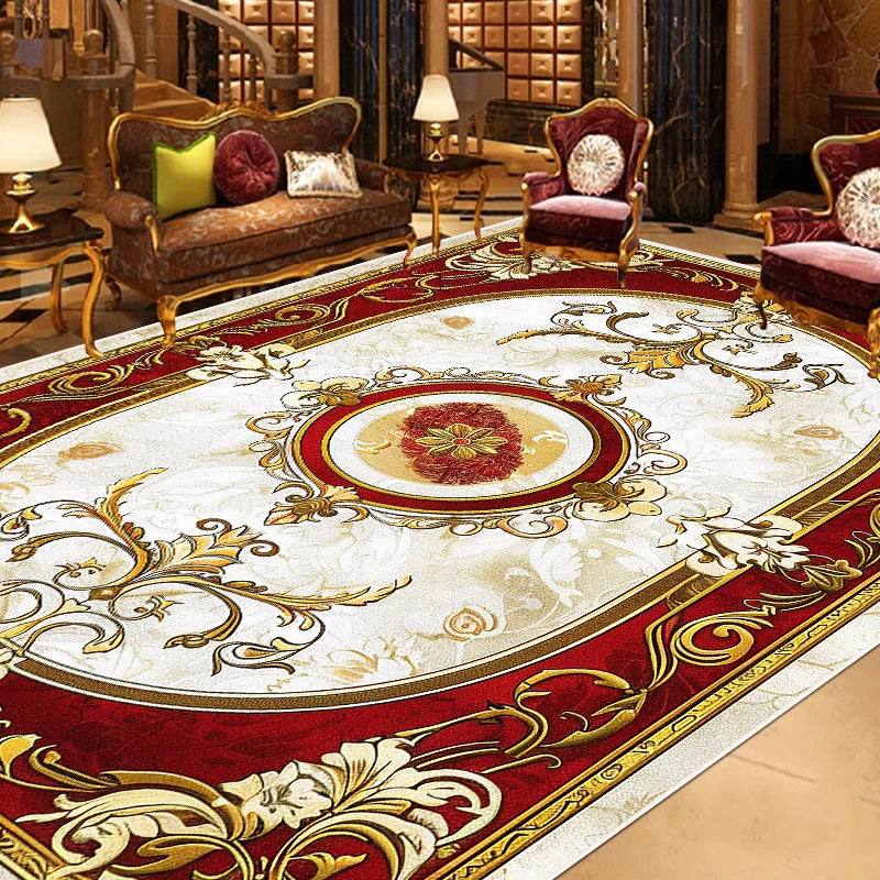 Gorgeous Retro European Carpet Living Room Large Area Decoration Sofa Area Rugs for Bedroom Cloakroom Non-slip Floor Mats Ковер