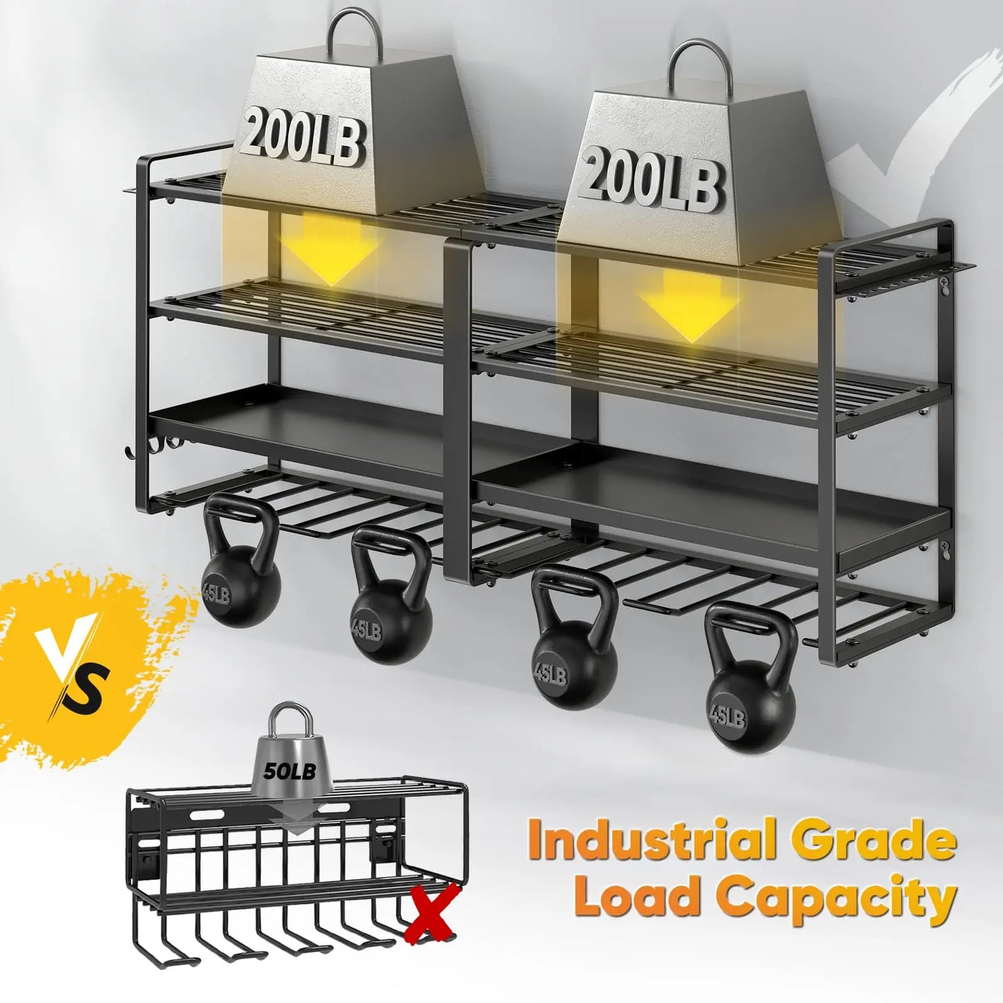 Power Tool Organizer Wall Mount Four Layer Drill Holder