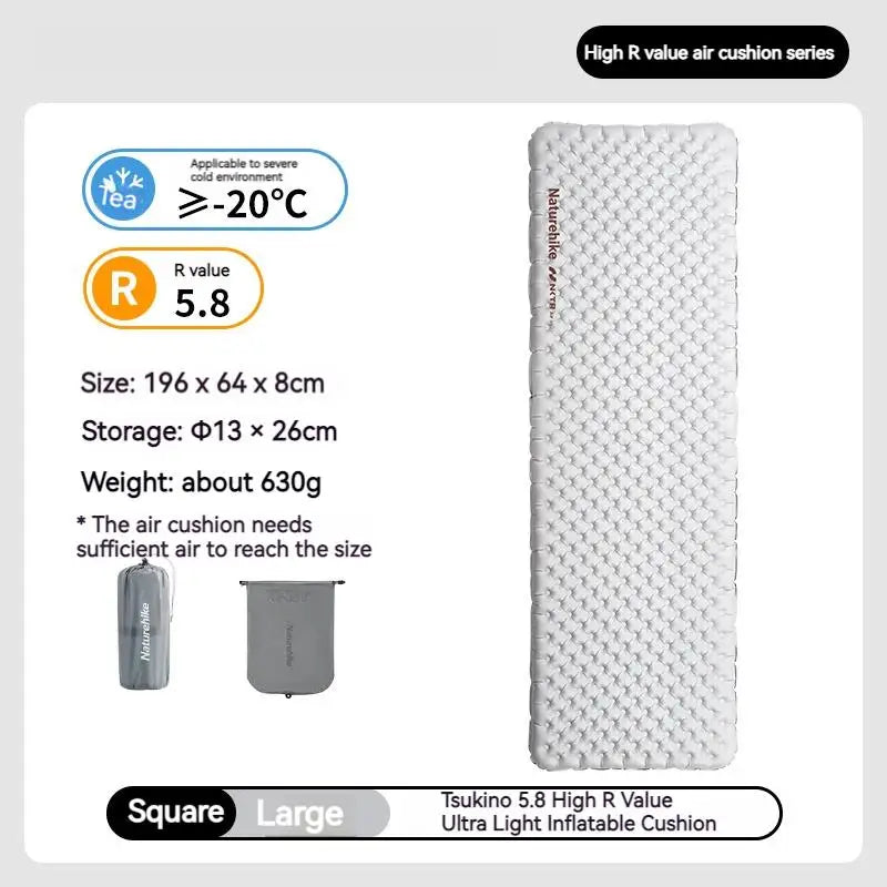 Nature hike Inflatable Ultralight Portable Folding Warm Mat Bed Pad