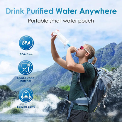 Waterdrop Gravity Filter Straw Water Filtration System