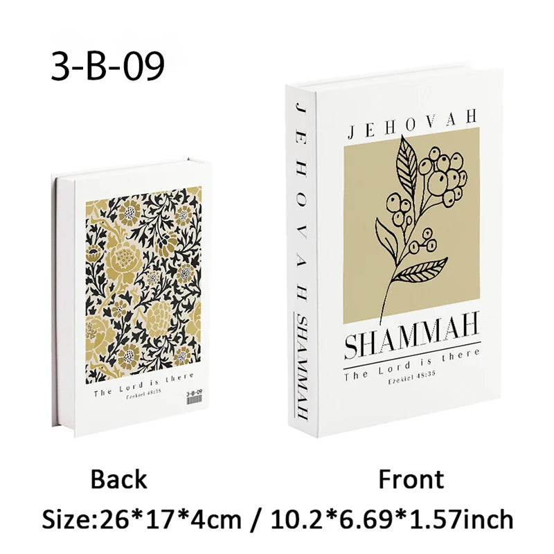 Christianity Luxe Fake Book Storage Box Home Decor Jesus Bible Decorative Books Coffee Table Simulation Book Interior Decoration