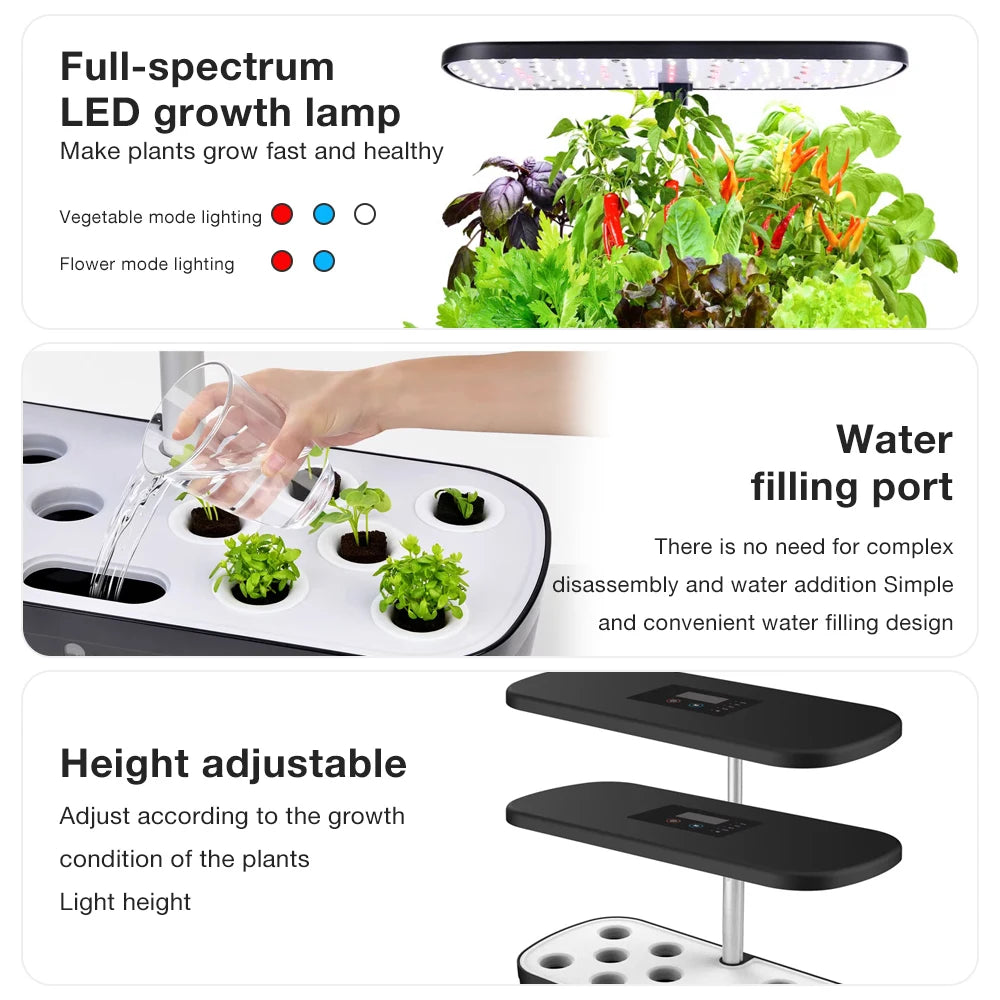 Choice Hydroponics Growing System With LED Light And Self Watering
