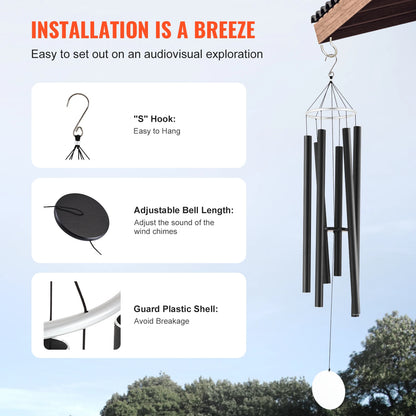 Wind Chimes for Outside Deep Tone Unique Outdoor Decor Patio Porch Garden