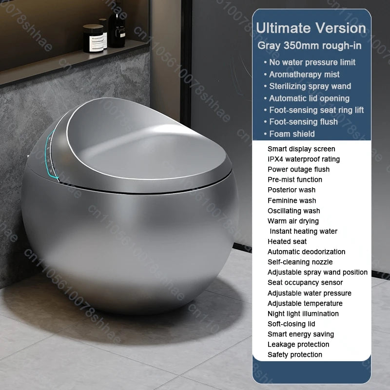 Buffer Smart Toilet Bidet With Auto Flush Heated Seat Remote