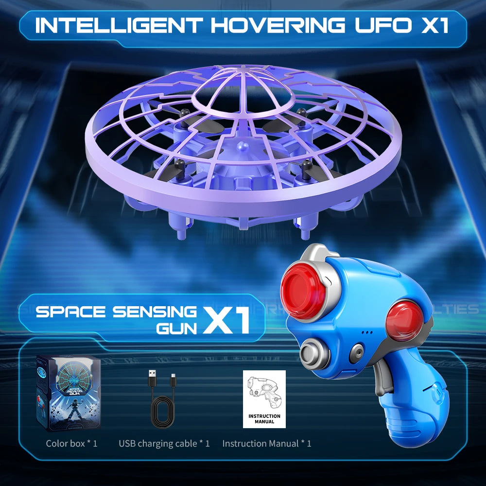 RC Shooting Sensing Flying Saucer XS4 Toy Drone For Kids