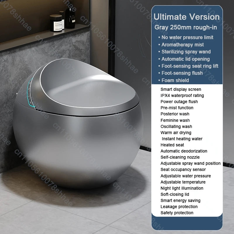 Buffer Smart Toilet Bidet With Auto Flush Heated Seat Remote