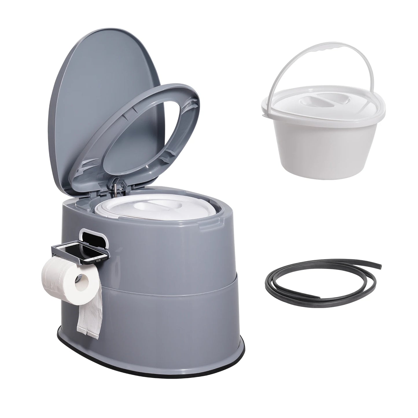 SucceBuy Portable Toilet for Camping Porta Potty with 1.3G Detachable Inner Bucket Travel Toilet for Outdoor Camping Travel