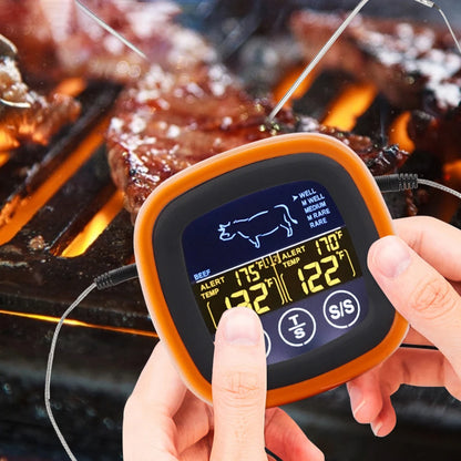 Shunmaii Digital Meat Thermometer With 2 Probes Touch Screen