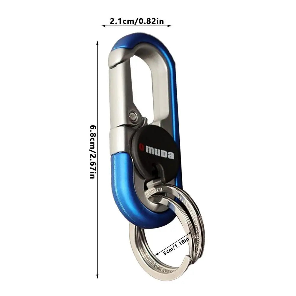 Electric Key Carabiner Double Rings Key Chains For Car Keys