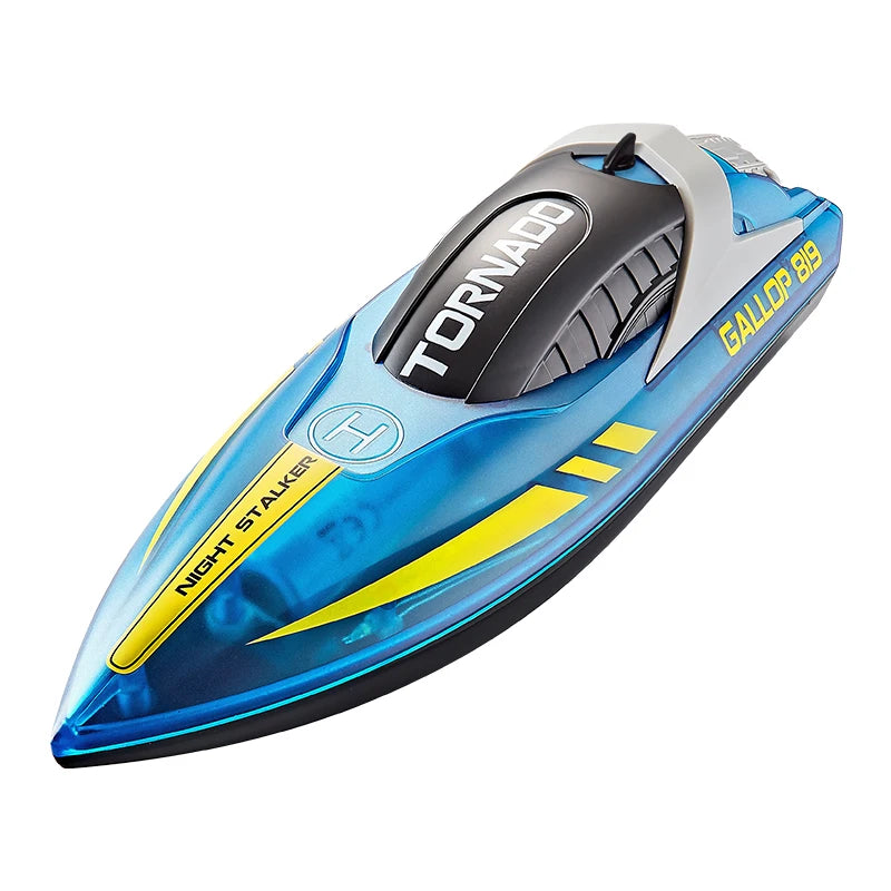 RC Speed Boat With LED Light Rechargeable Waterproof