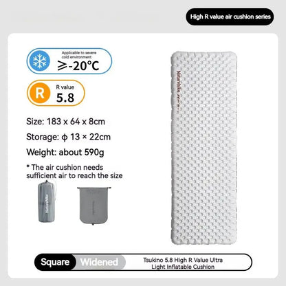 Nature hike Inflatable Ultralight Portable Folding Warm Mat Bed Pad