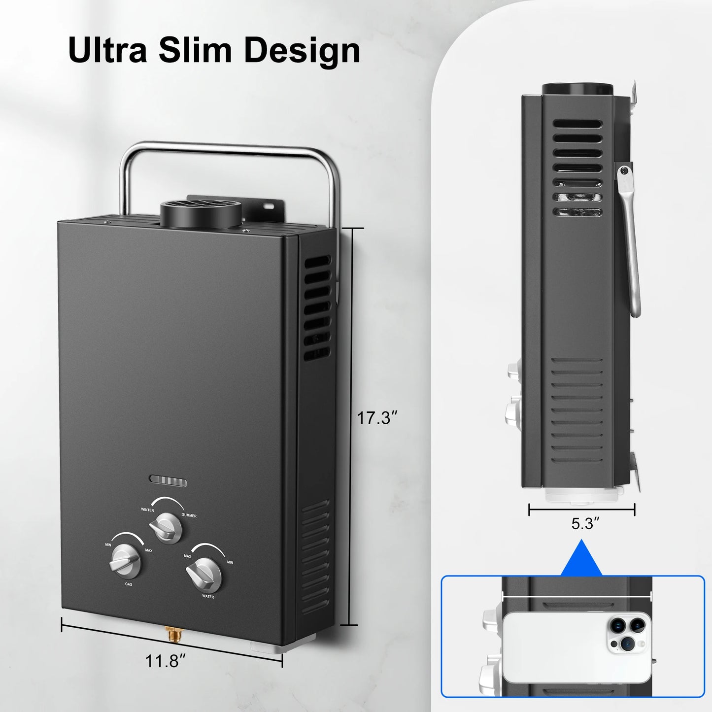 Amzgachfktch Outdoor Propane Tankless Water Heater