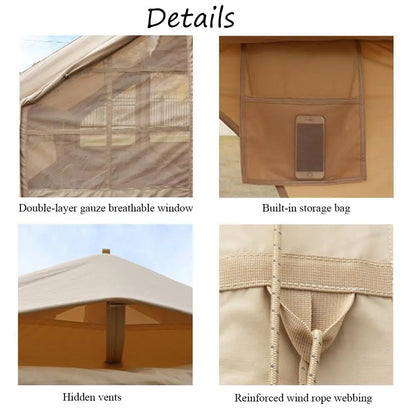 Inflatable Tent for Camping, Easy Setup Waterproof Windproof Outdoor Self-Supporting blow up tent Air Tent for Family