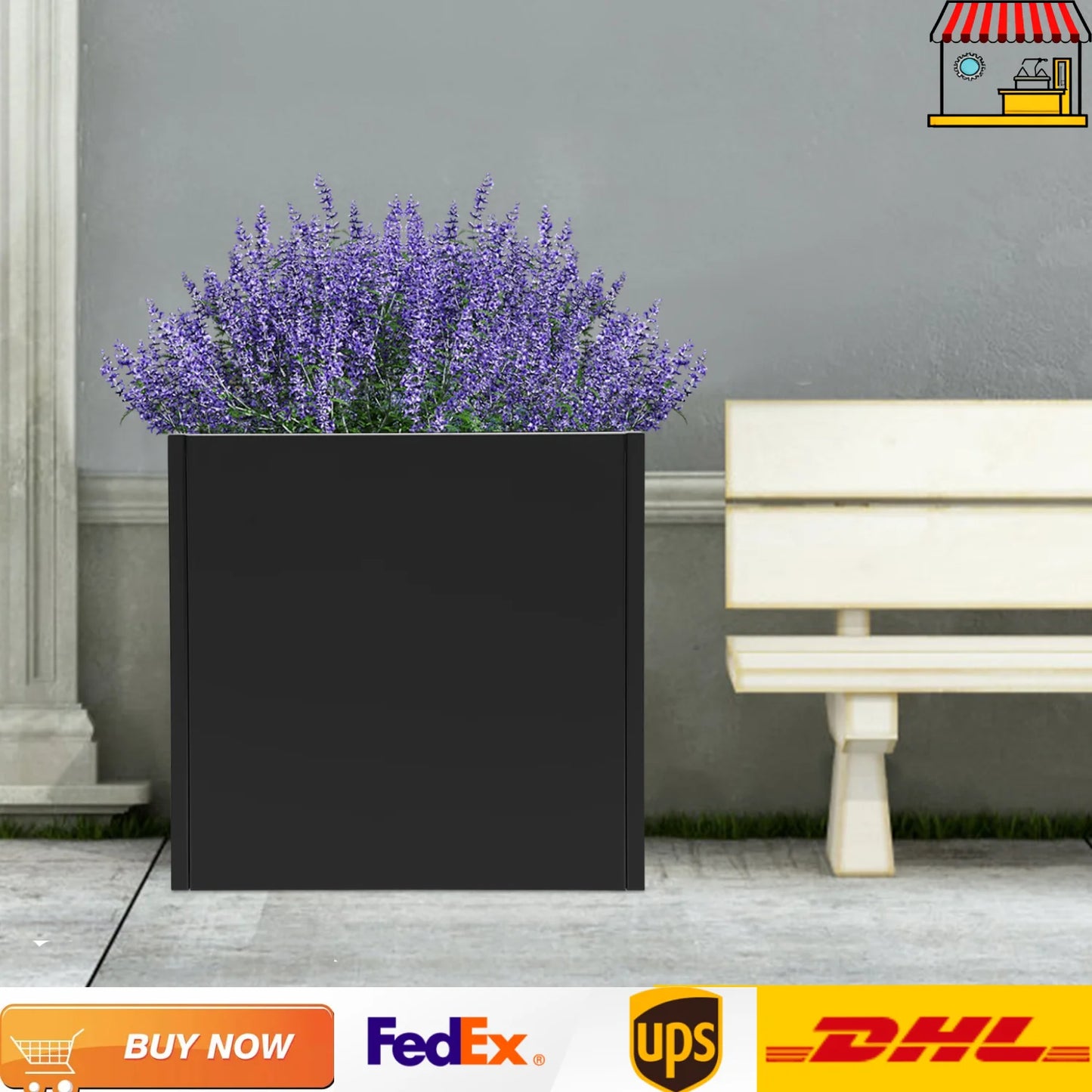 Metal Planter Boxes For Outdoor And Indoor Vegetables And Herbs