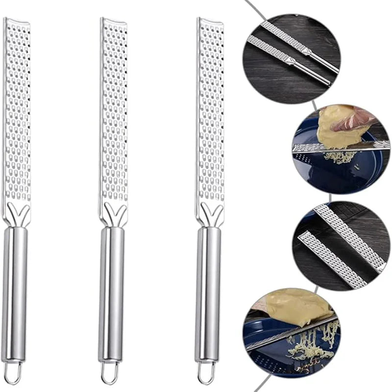 Stainless Steel Multi Purpose Cheese Grater With Hanging Loop