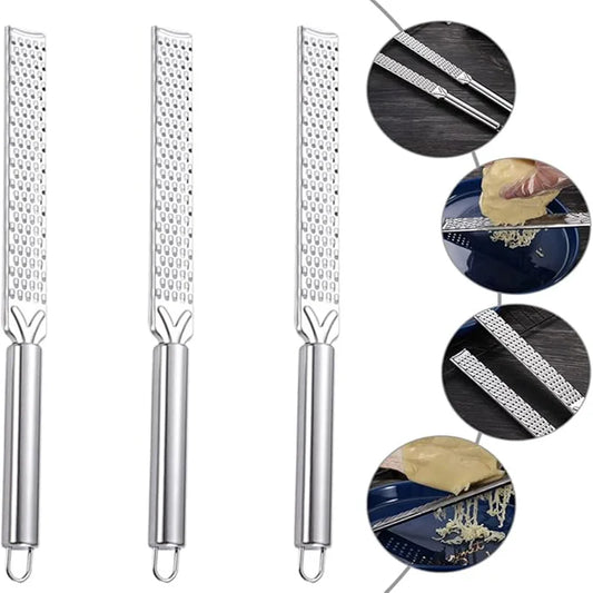 Stainless Steel Multi Purpose Cheese Grater With Hanging Loop