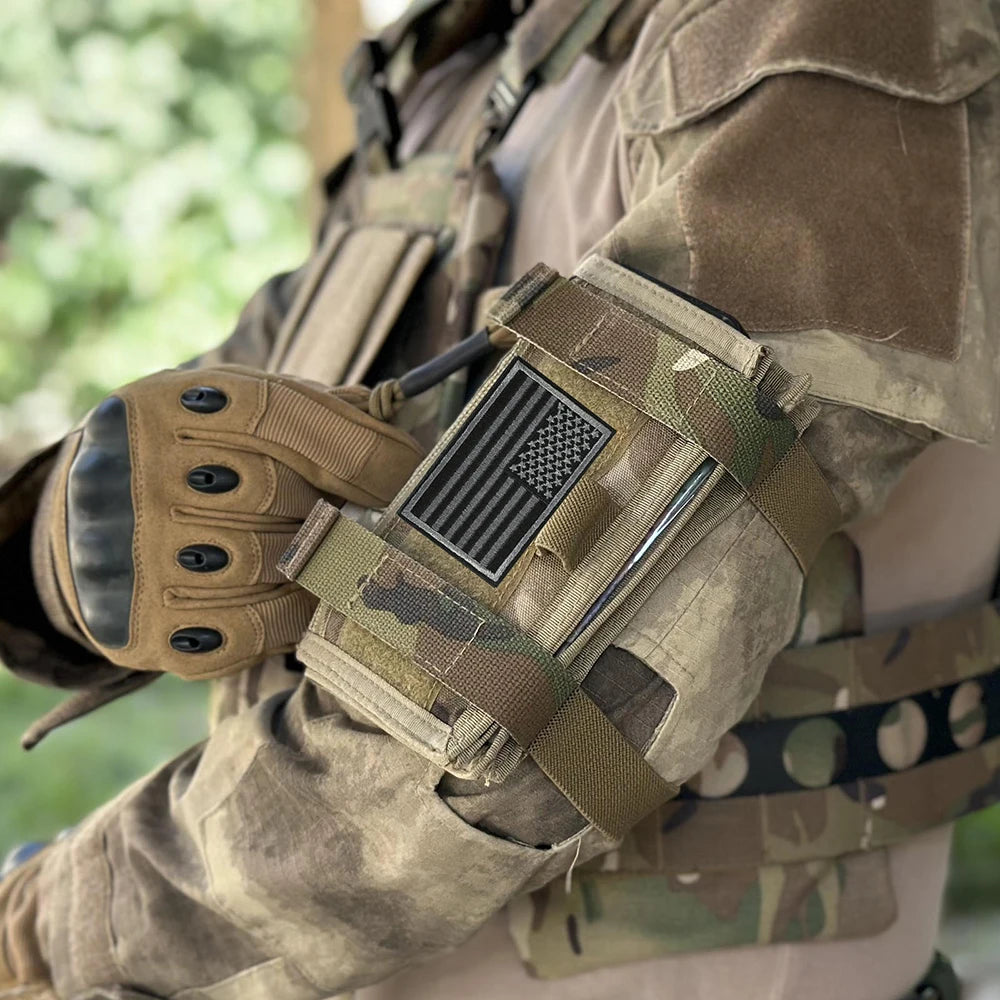 TACTIFANS Tactical Arm Sleeve Map Pouch With Phone Storage