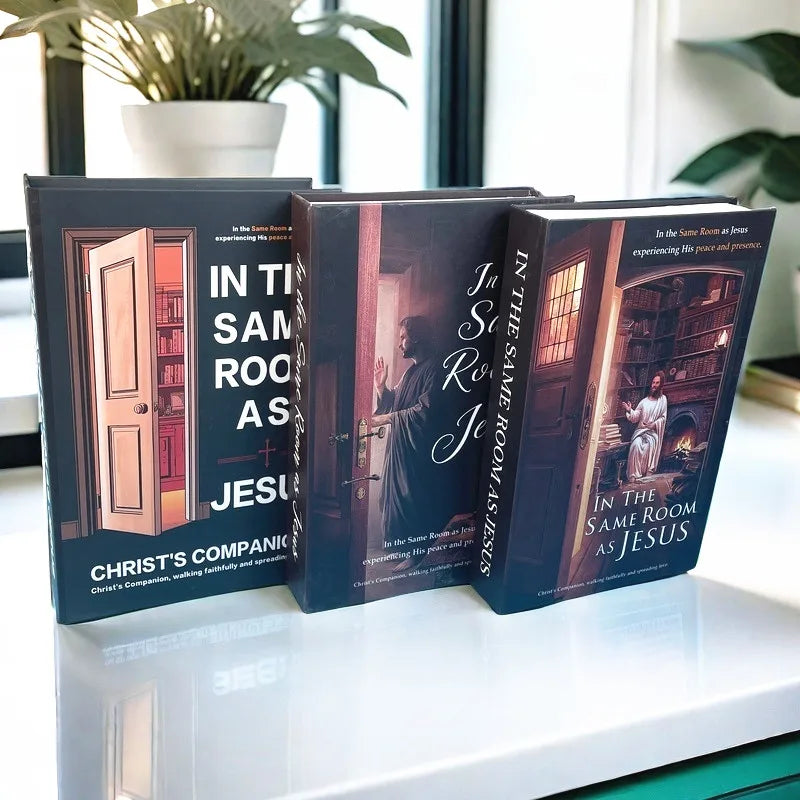 Christianity Luxe Fake Book Storage Box Home Decor Jesus Bible Decorative Books Coffee Table Simulation Book Interior Decoration