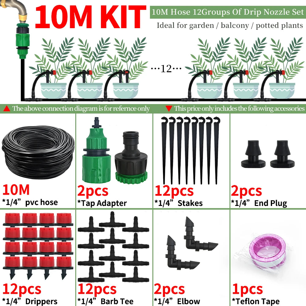 Drip Irrigation Kit Automatic Watering System Nozzles For Garden