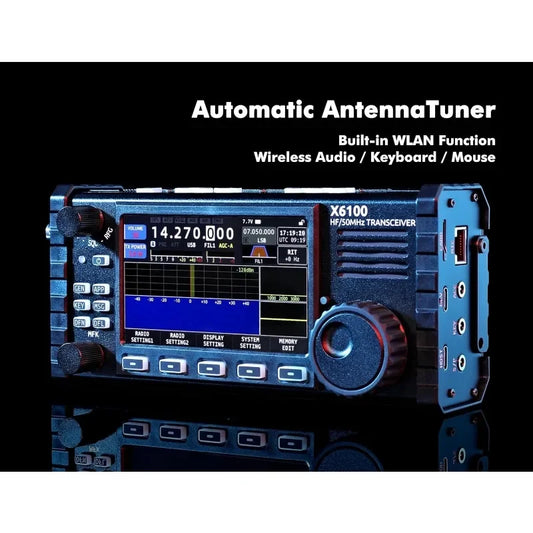 Xiegu X6100 HF Transceiver SDR Antenna Tuner