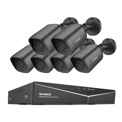 SANNCE 8CH 5MP DVR CCTV Surveillance System Kit Outdoor