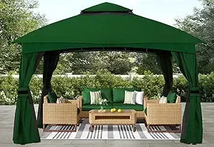 10x20 Outdoor Gazebo - Patio Gazebo with Mosquito Netting, Outdoor Canopies for Shade and Rain for Lawn, Garden, Backyard & Dec