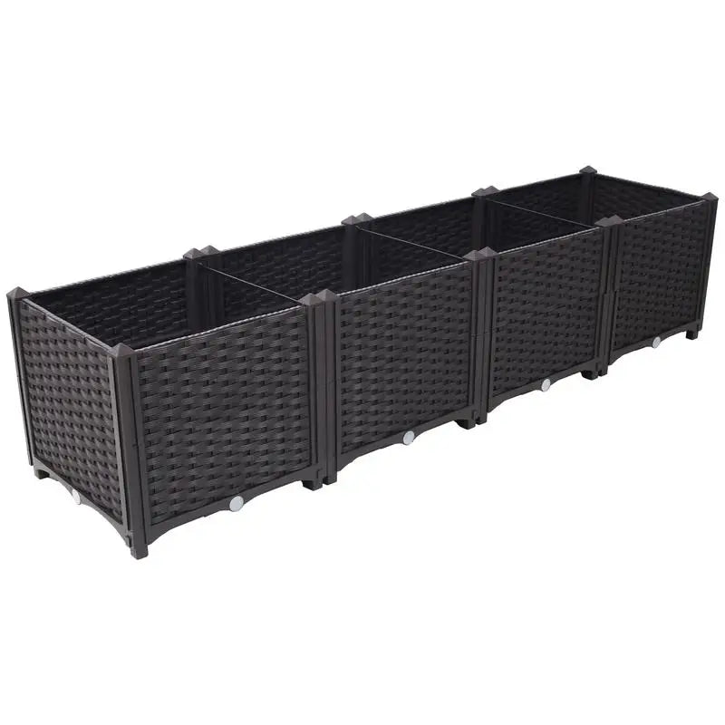 Deep Raised Bed Planter Box Self Watering Vegetables Herbs
