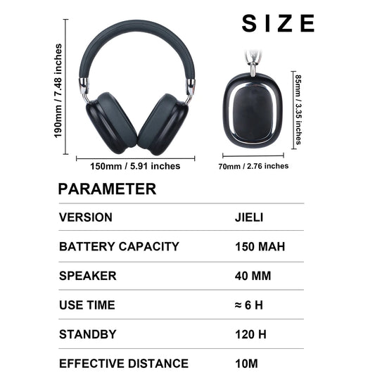 Wireless Noise-Cancelling Headphones With 40-Hour Battery Life