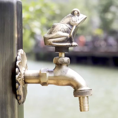 Bathroom Garden Faucet Antique Brass Kindergarden Wall Mount Animal Cold Water Faucet Basin Faucet