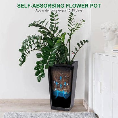 Durable Plastic Planter Pots for Indoor and Outdoor Use