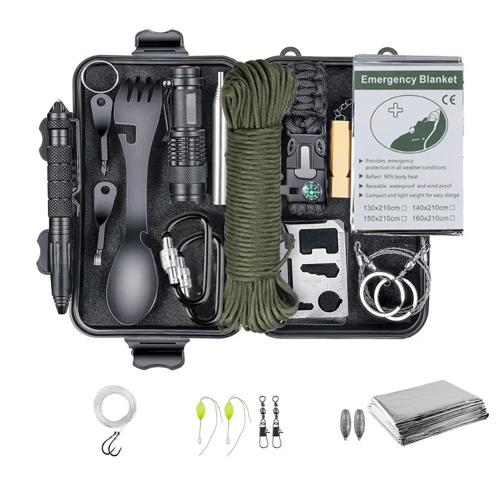 Choice Emergency Survival Kit Tactical Gear First Aid SOS Wilderness Adventure