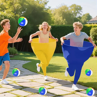 Giant Pants Party Game Set With Bouncy Ball And Inflator Outdoor