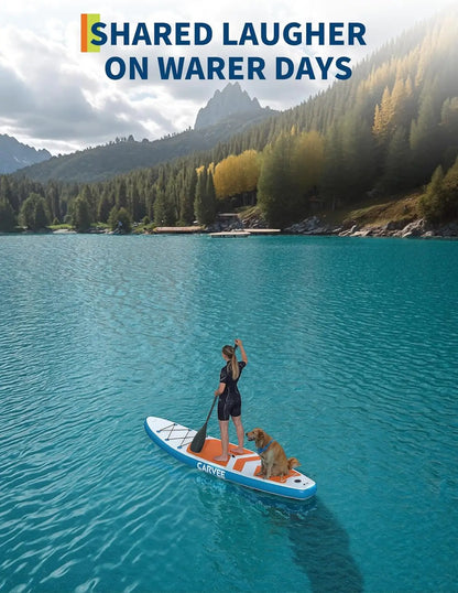 Inflatable Stand Up Paddle Board With Premium Non Slip Deck