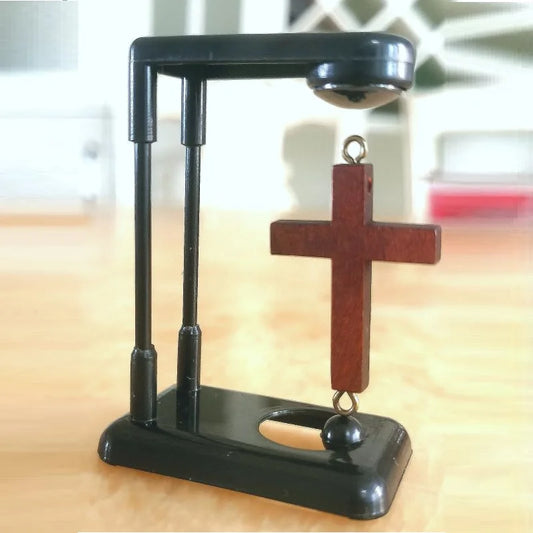 Suspended Cross Creative Ornaments, No Electricity Required, Desktop Fantasy Geometric Decoration, Solid Wood Cross, Home Office Decorations, Gifts