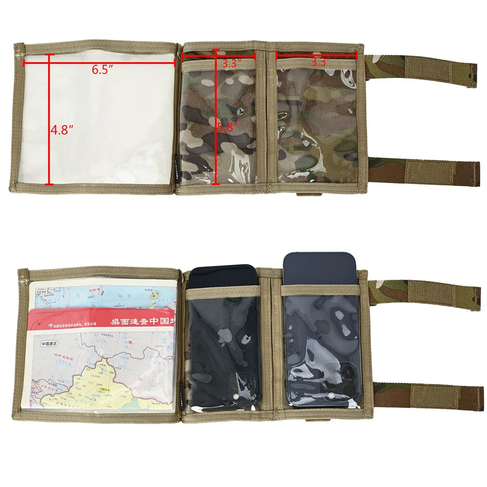 TACTIFANS Tactical Arm Sleeve Map Pouch With Phone Storage