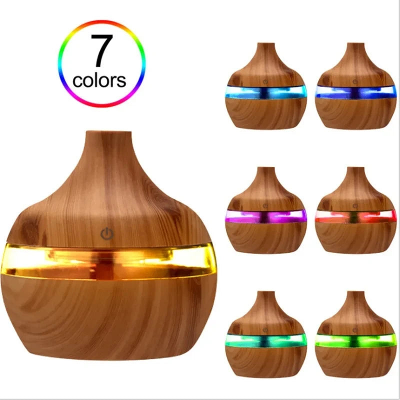 Wooden Humidifier Aroma Diffuser For Home Use With Essential Oils