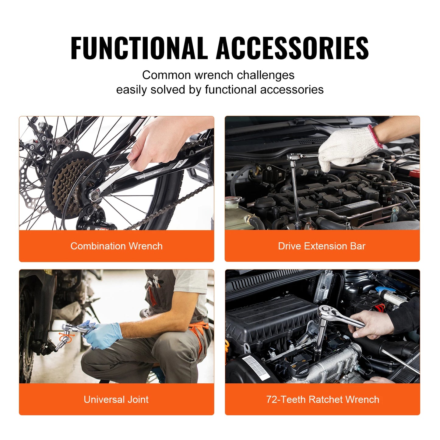 Mechanics Tool Set With 450-Piece SAE And Metric Sockets