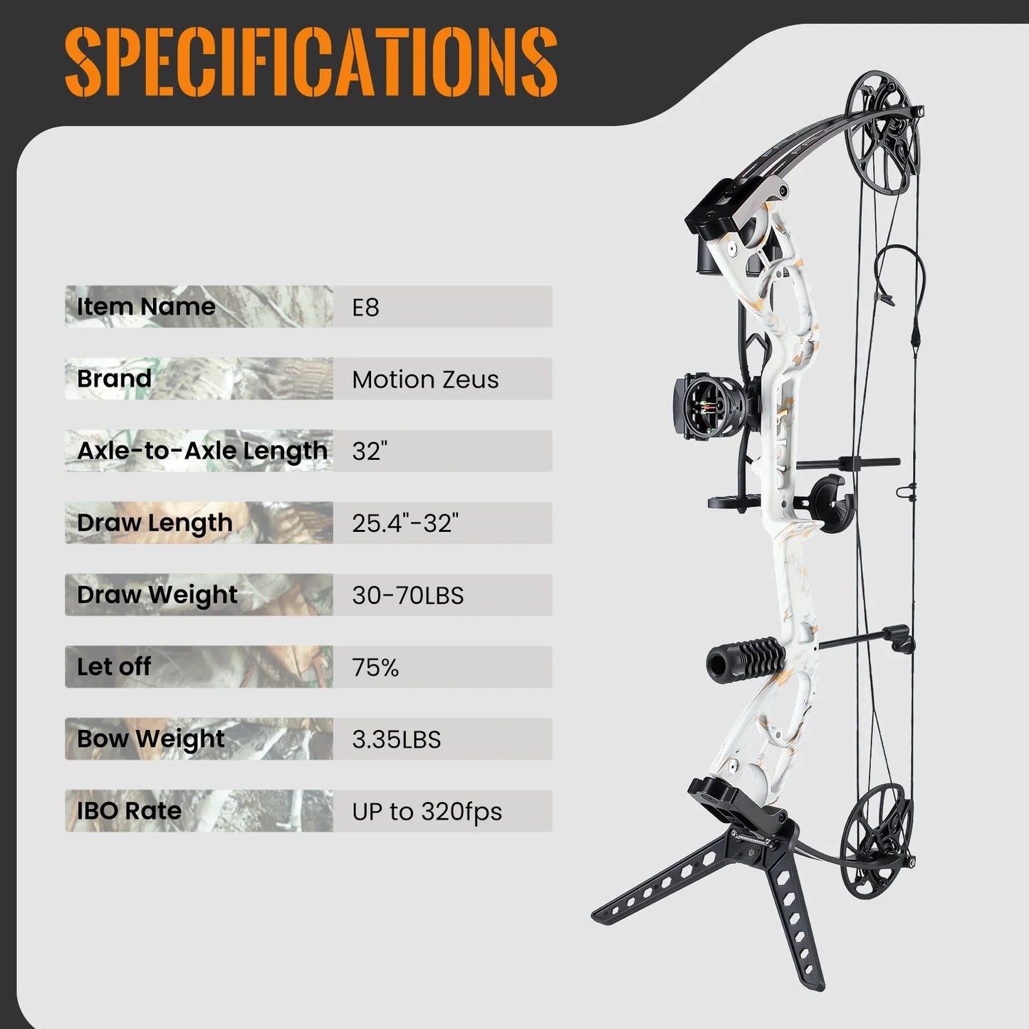Hignconcerned Motion Zeus Archery Compound Bow Kit Pro
