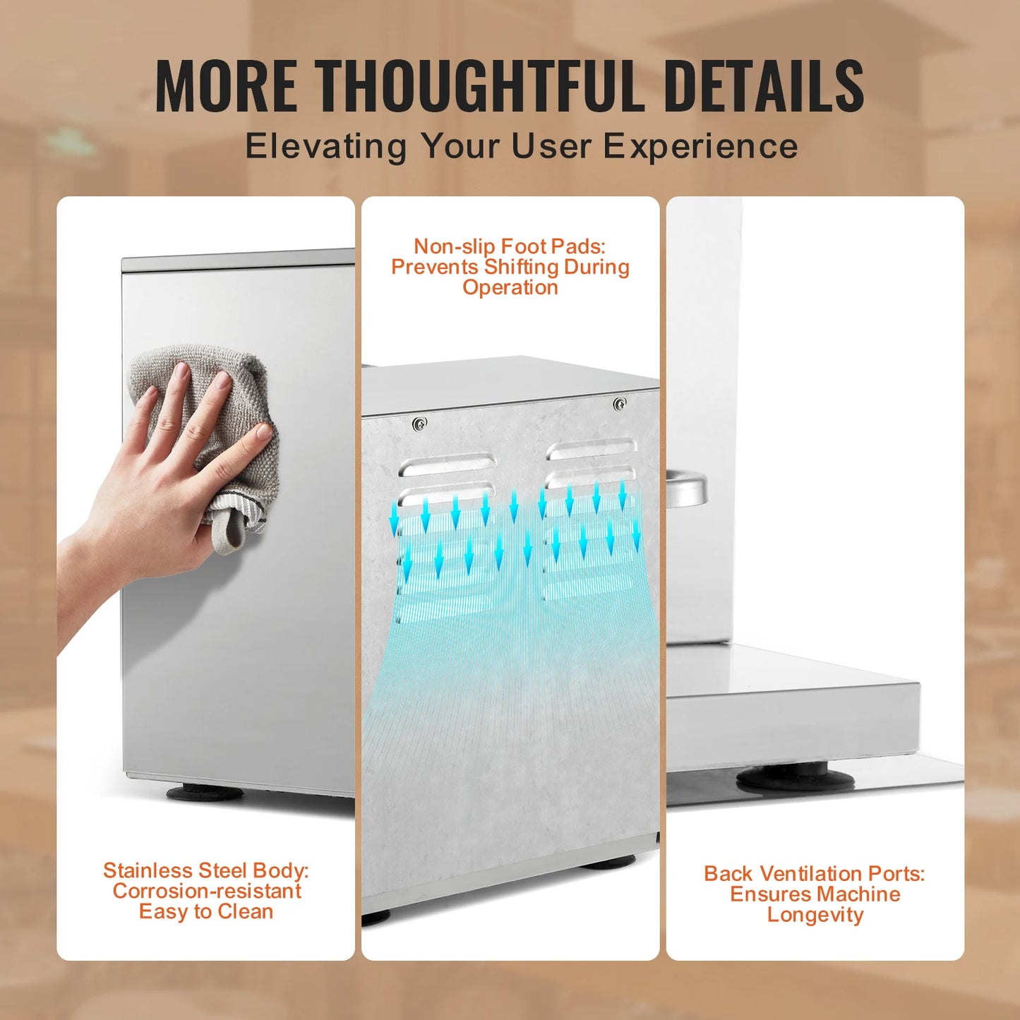 SucceBuy 120W Commercial Milkshake Maker for Milk Tea Shaker Machine