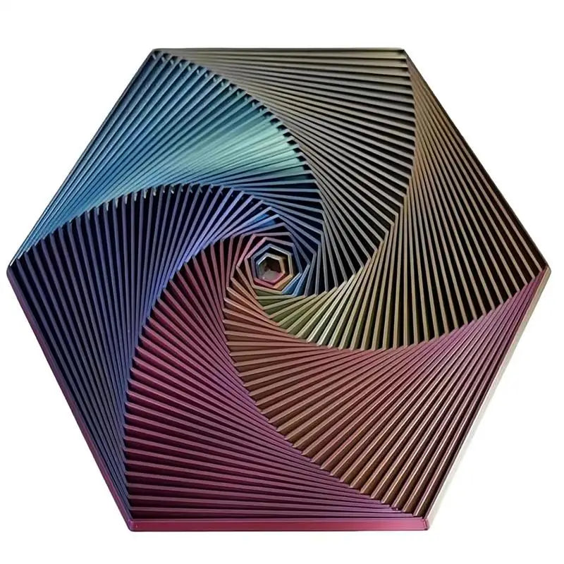 3D Printed Fractal Fidget Hexagon Sensory Toy