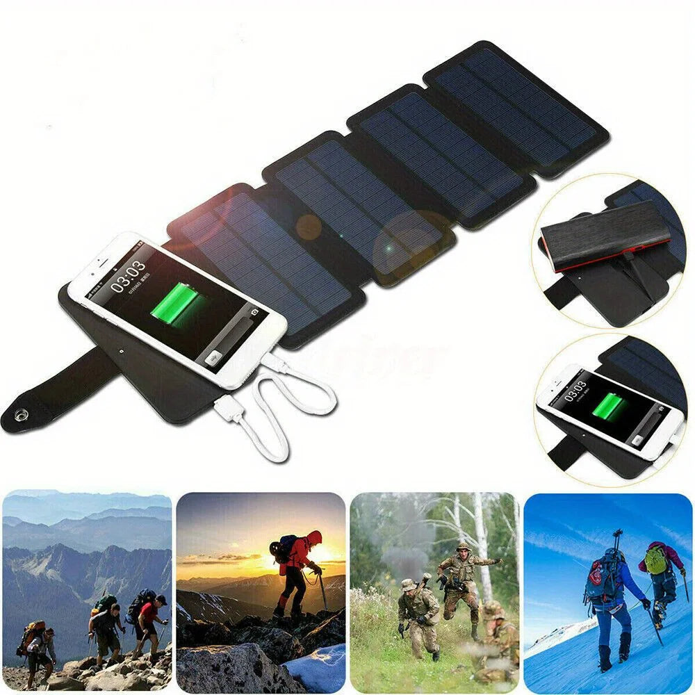 Portable Solar Power Bank Charger Panel For Mobile Phones