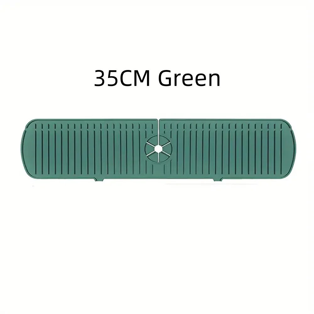 Silicone Drain Mat, Kitchen Faucet Sink Splash Guard,  Sink Draining Pad Behind Faucet,For Kitchen & Bathroom Countertop Protect