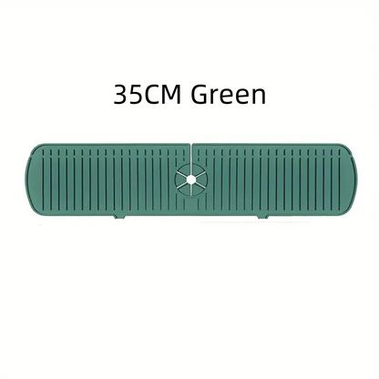 Silicone Drain Mat, Kitchen Faucet Sink Splash Guard,  Sink Draining Pad Behind Faucet,For Kitchen & Bathroom Countertop Protect