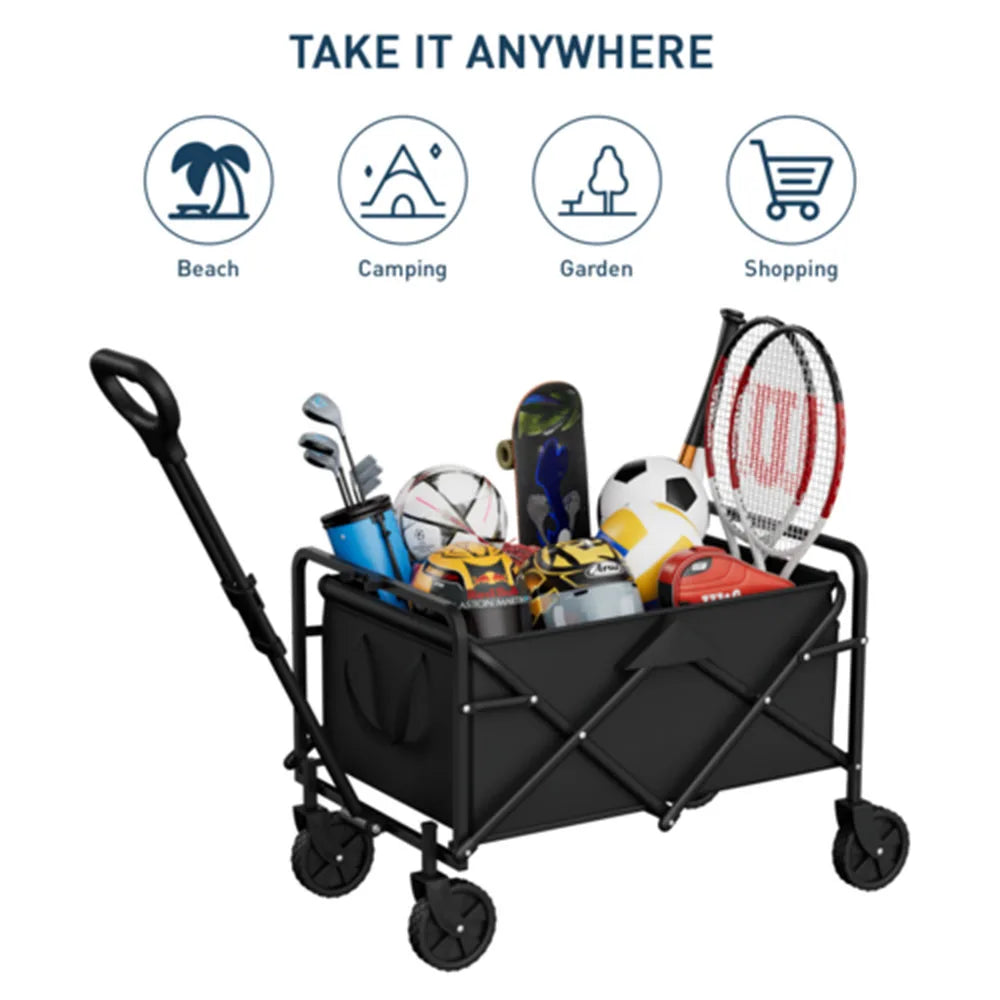 Hign Concerned Chemical Foldable Garden Wagon Cart Camping