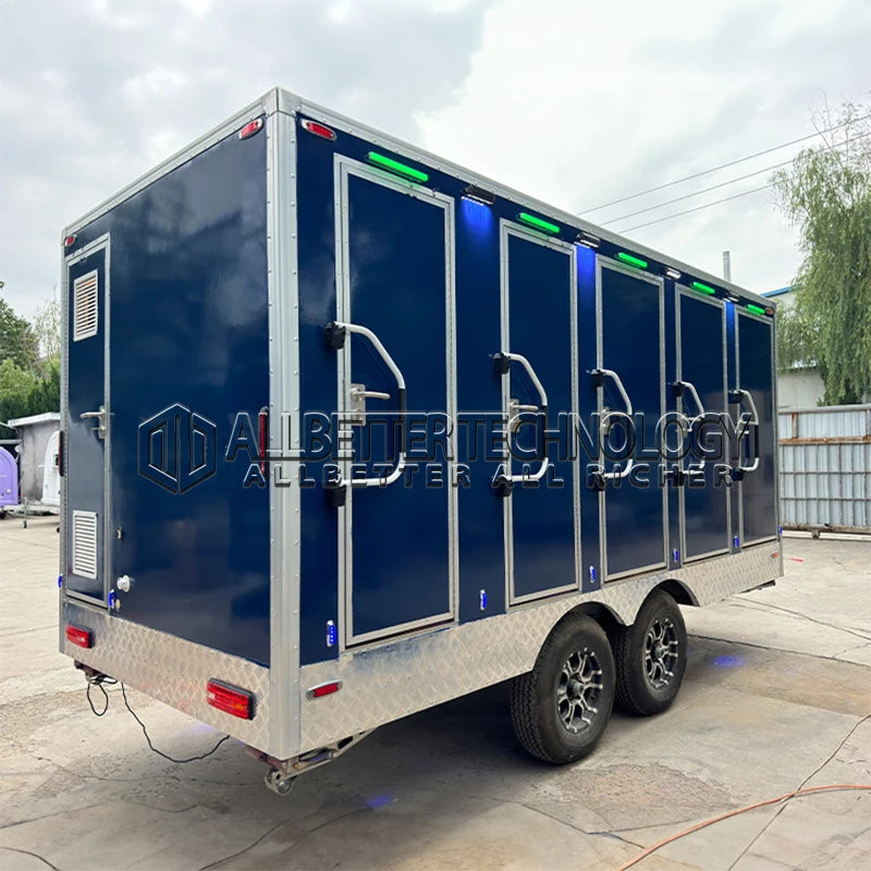 Allbetter Outdoor Luxury Portable Toilet Trailer for Beach Weddings