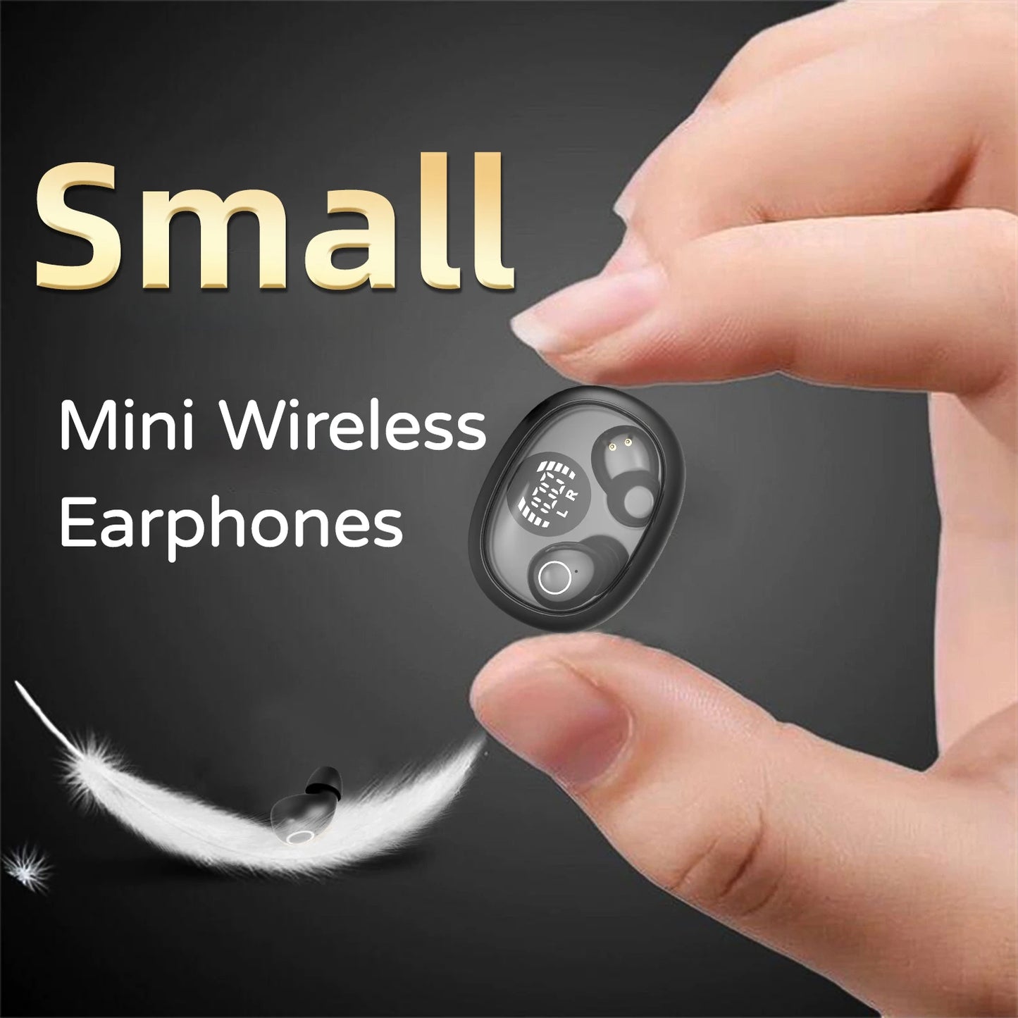 SHUKE Invisible Sleep Wireless Bluetooth Earphones With Mic