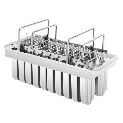 20 Cavity Stainless Steel Popsicle Maker Mold with Sticks, DIY Ice Cream Mold for Home, Party, Restaurant Bulk Treats